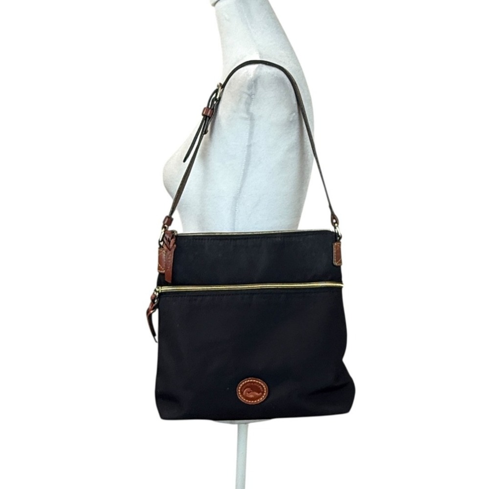 Dooney &‎ Bourke Crossbody Bag Womens Purse Leather Trim Nylon Classic Handbag